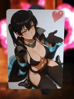 Tamaki Kotatsu Fire Force Anime Waifu Sexy Goddess Doujin Lewd Hentai Card - Image 1
