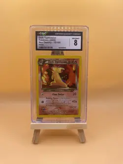 CGC 8 Dark Typhlosion 10/105 Neo Destiny 2002 Holo Pokemon Card WOTC - Image 1
