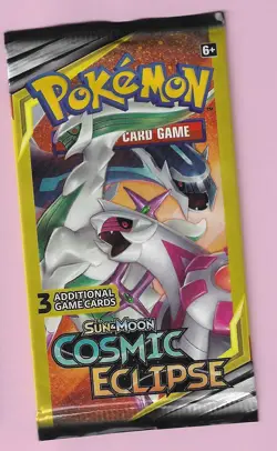 Pokemon "Cosmic Eclipse" 3-Card (Dialga, Palkia, and Arceus) Pack X1 - Image 1