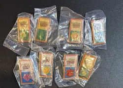 Sealed Pokemon League Kanto Gym Badge Pin 2000 WOTC Card Nintendo Complete Set 8 - Image 1