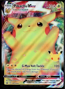 Pokemon Pikachu VMAX SWSH062 Celebrations Sword & Shield Black Star Promo Card - Image 1