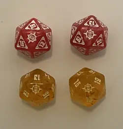 X4 MTG The Lost Caverns of Ixalan Gift Bundle D20 Spindown Dice - New Ships Free - Image 1