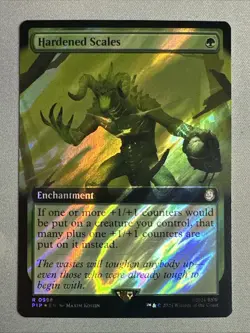 MTG / Hardened Scales / PIP / #998 / SURGE FOIL (Extended Art) / Rare / NM - Image 1