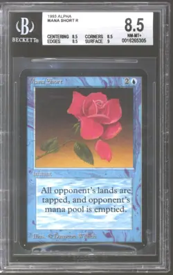 Magic MTG Alpha Mana Short BGS 8.5 (8.5, 8.5, 8.5, 9) NEAR MINT NM - Image 1