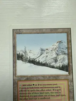 Magic the Gathering Taiga Revised Edition Rare Dual Land English - Image 2