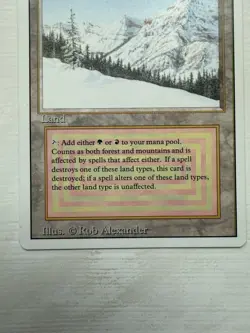Magic the Gathering Taiga Revised Edition Rare Dual Land English - Image 3