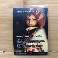 Garnet Til Alexandros 17th R024 (Showcase) (Borderless) FCA - FINAL FANTASY MTG - Image 1