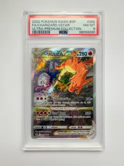 2019-2023 Pokemon SWSH Black Star Promos Charizard VST #SWSH262 PSA 8 - Image 1