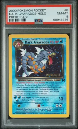 Dark Gyarados - PSA 8 Holo Prerelease Promo - 8/82 Team Rocket - Pokemon (336) - Image 1
