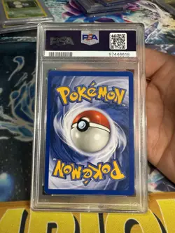 Pokemon TCG: Clefable 5/130 Base Set 2 Holo Partial Swirl PSA 8 NM Vintage - Image 2