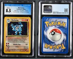 1999 POKEMON BASE SET 1ST EDITION #8 MACHAMP-HOLO CGC 8.5 - Image 1