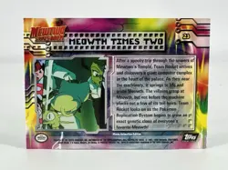 Topps Pokemon Mewtwo Strikes Back 23 Meowth Times Two EMBOSSED FOIL HOLO TEXTURE - Image 2