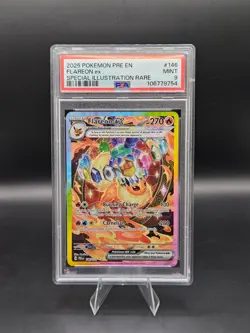 2025 Pokemon Prismatic Evolutions Flareon ex Full Art SIR #146/131 PSA 9 - Image 1