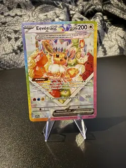 Eevee EX SVP 174 Pokemon TCG S&V Prismatic Evolutions UPC Black Star Promo - Image 1