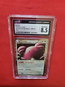 Pokemon: Blissey Prime # 106/123 HeartGold & SoulSilver 2010 Holo - B62 - Image 4