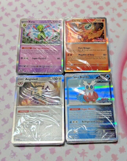 All 4 Pokemon TCG Paradox Rift Build And Battle Promo Set Sealed Collection - Image 1