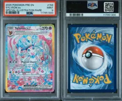 2025 POKEMON PRE EN SYLVEON EX SPECIAL ILLUSTRATION RARE #156 PSA 9. - Image 3