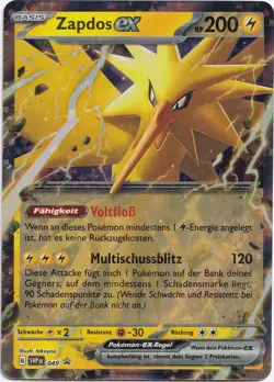 Pokemon Zapdos ex Double Rare Black Star Promo SVP 067 NM Deutsch - Image 1