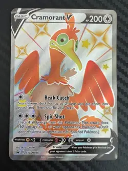 Pokemon TCG Cramorant V SWSH Black Star Promos SWSH086 Holo Promo NM - Image 1