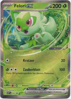 Pokemon Felori ex Double Rare Black Star Promo SVP 087 NM Deutsch - Image 1