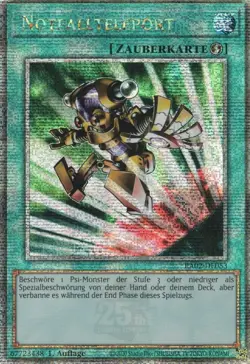 yugioh Notfallteleport RA02-DE053 Quarter Century Secret Rare DEUTSCH - Image 1