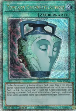 yugioh Topf der Gegensatzlichkeit RA02-DE057 Quarter Century Secret Rare DEUTSCH - Image 1