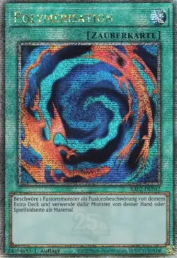 yugioh Polymerisation RA02-DE047 Quarter Century Secret Rare DEUTSCH - Image 1