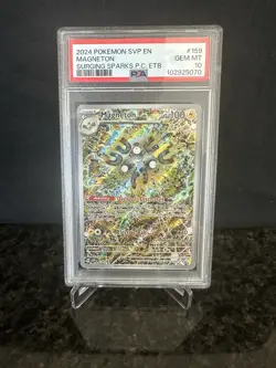 Magneton 159 Surging Sparks Pokemon Center ETB Promo Card PSA 10 Gem Mint - Image 1