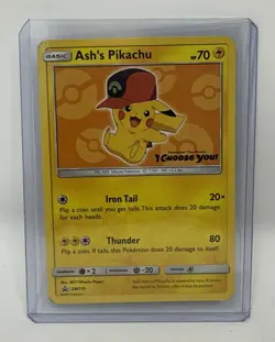 Ash’s Pikachu SM110 I Choose You Pokemon The Movie Promo LP/NM Card - Image 1