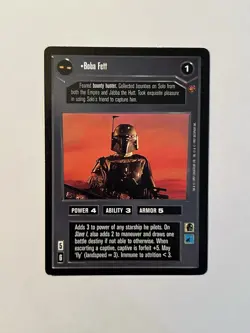 Star Wars CCG 1997 Boba Fett Card - Image 1