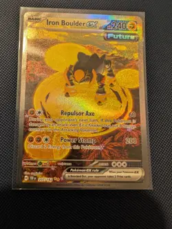Pokemon TCG Iron Boulder EX 207/162 Temporal Forces Special Illustration Card - Image 1