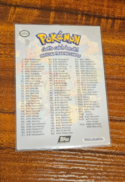 Topps Pokemon Card Checklist TV Animation Edition Holo Black logo Series 1 - Image 2