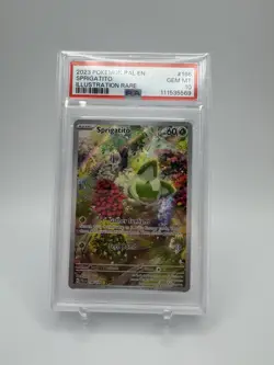 Pokemon TCG Sprigatito Scarlet &Violet Paldea Evolved Holo Card196/193 PSA 10 - Image 1