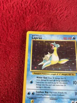 Lapras 10/62 Fossil Holo Wotc Pokemon Card Played 1999 - Image 2