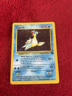Lapras 10/62 Fossil Holo Wotc Pokemon Card Played 1999 - Image 5