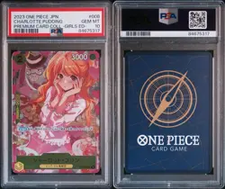 PSA10 One Piece Card Game Charlotte Pudding Promo Jump GIGA 2023 SPRING GEM MINT - Image 3