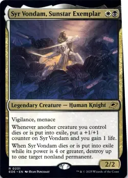 Syr Vondam, Sunstar Exemplar Edge of Eternities - Magic MTG NM - Image 1