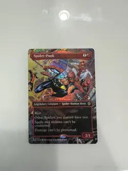 Spider-Punk (Borderless Foil) - 0207 - Marvel's Spider-Man MTG - mint! - Image 1