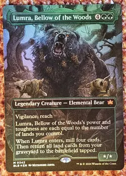 ✨Lumra, Bellow Of The Woods✨ MTG | Bloomburrow | Borderless | Foil | NM | 0342 - Image 1