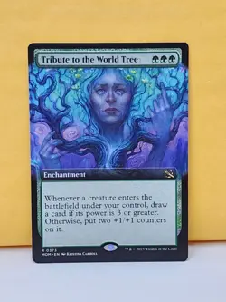 1x EXTENDED Tribute to the World Tree, NM, MOM, Magic: the Gathering, MtG - Image 1
