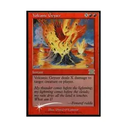 WOTC MtG FNM Promos Volcanic Geyser (P) (Foil) EX - Image 1
