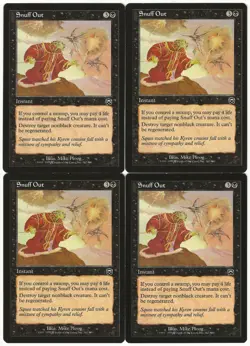 MTG Snuff Out x4 Mercadian Masques Common NM/LP Playset - Image 1