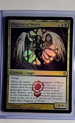 MTG Magic The Gathering LARP Launch Party Release Promo Foil Magister of Worth - Image 1