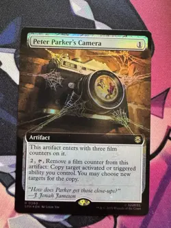 Peter Parker's Camera Extended FOIL MTG SPM NM Magic MTG - Image 1
