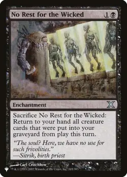 No Rest for the Wicked - Near Mint MTG The List - Image 1