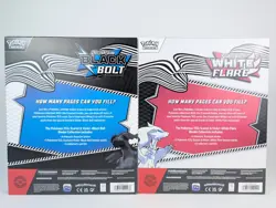 Pokemon Black Bolt and White Flare Binder Collection Set of 2 New Factory Sealed - Image 2