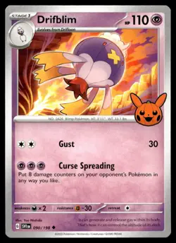 Drifblim Trick or Trade BOOster Bundle 2023 090/198 MP Pokemon TCG | Buy 10 Get - Image 1