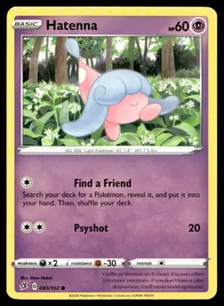 Hatenna SWSH02: Rebel Clash 083/192 MP Pokemon TCG | Buy 10 Get 10 Free - Image 1
