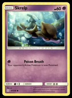 Skrelp SM - Cosmic Eclipse 91/236 MP Pokemon TCG | Buy 10 Get 10 Free - Image 1