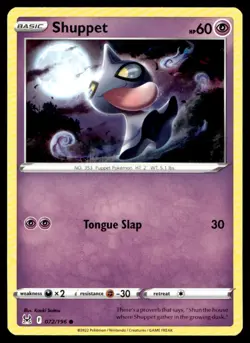 Shuppet SWSH11: Lost Origin 072/196 MP Pokemon TCG | Buy 10 Get 10 Free - Image 1